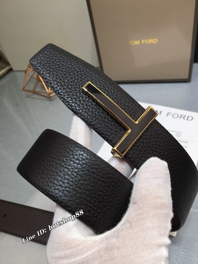 TOM FORD商務男士皮帶 湯姆福特雙面小牛皮腰帶  jjp1881